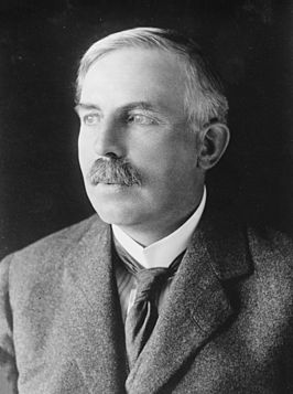 Ernest Rutherford (1871-1937). From Wikimedia Commons, public domain.