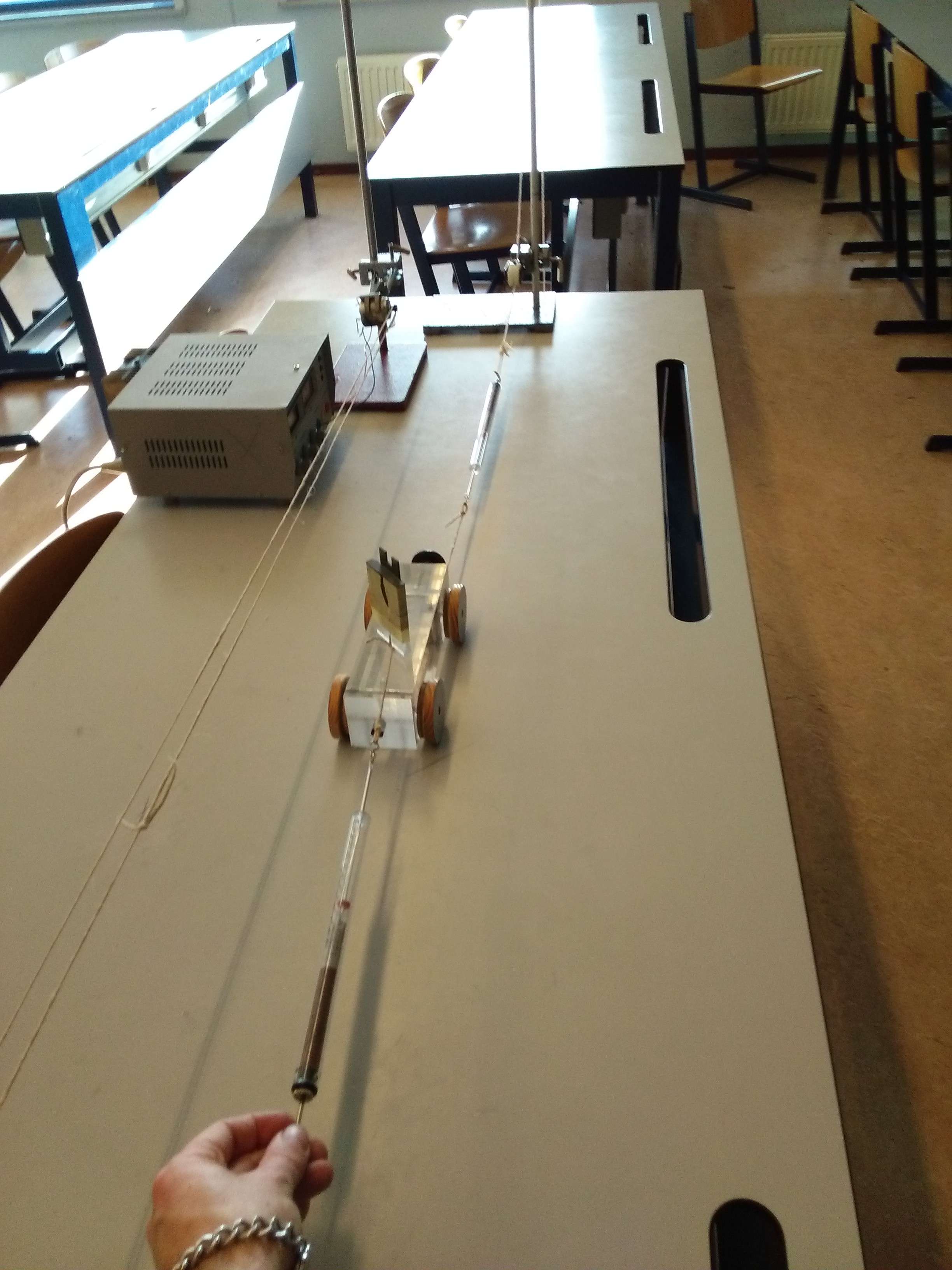 the experimental setup as used in class